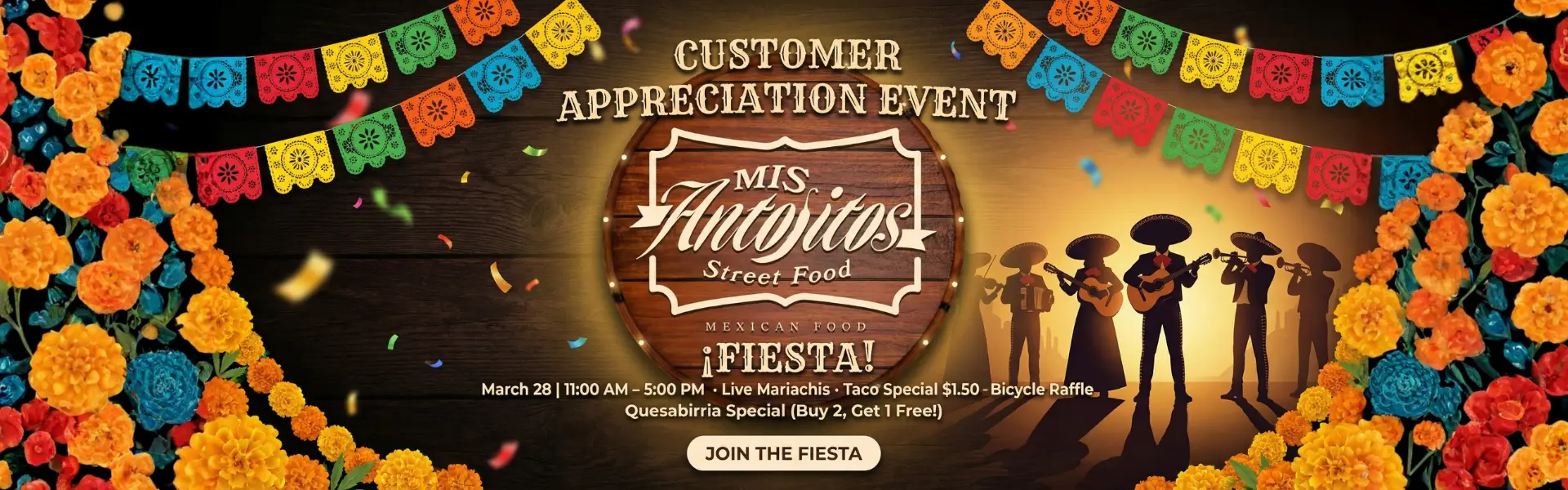 CUSTOMER APPRECIATION EVENT 28 DE MARZO